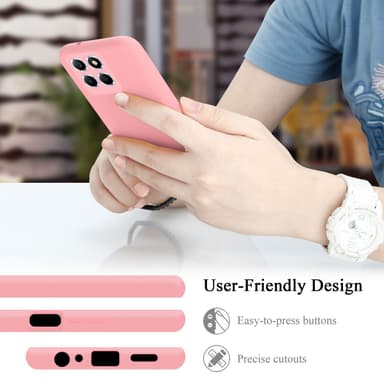 Honor X8 5G silikondeksel case (Rosa)