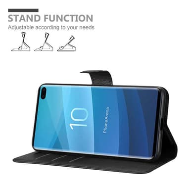 Samsung Galaxy S10 PLUS Deksel Etui Case (svart)