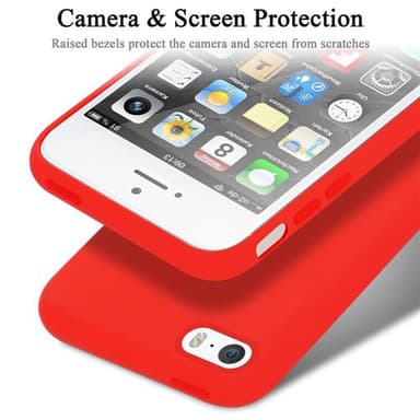 iPhone 5 / 5S / SE 2016 silikondeksel case (rød)