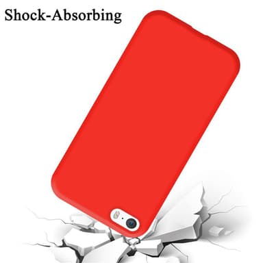 iPhone 5 / 5S / SE 2016 silikondeksel case (rød)
