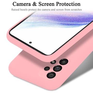 Samsung Galaxy A53 5G silikondeksel case (rosa)