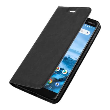 Nokia 6.1 lommebokdeksel case (svart)