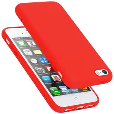 iPhone 5 / 5S / SE 2016 silikondeksel case (rød)