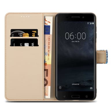 Nokia 6.1 lommebokdeksel etui (blå)