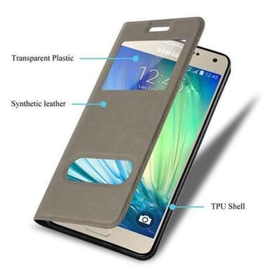 Samsung Galaxy A5 2015 lommebokdeksel cover (brun)