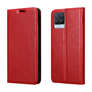 Realme 8 4G / 8 PRO lommebokdeksel case (rød)