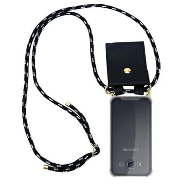 Samsung Galaxy J5 2015 Deksel med Halskjede (svart)