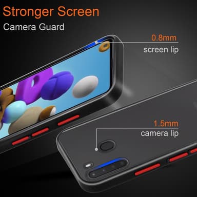 Samsung Galaxy A21 Deksel Case Cover (gjennomsiktig)