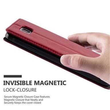 Samsung Galaxy ALPHA lommebokdeksel case (rød)