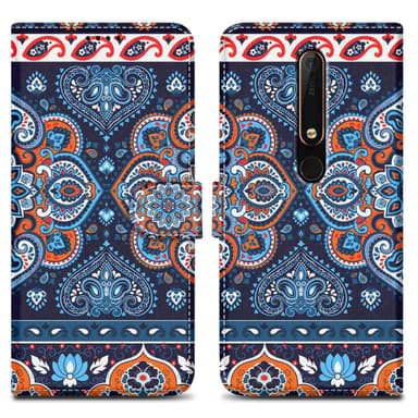 Nokia 6.1 lommebokdeksel etui (blå)