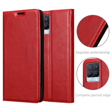 Realme 8 4G / 8 PRO lommebokdeksel case (rød)