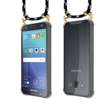 Samsung Galaxy J5 2015 Deksel med Halskjede (svart)