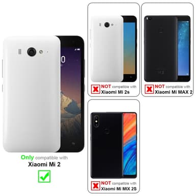 Xiaomi Mi 2 deksel flip cover (svart)