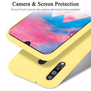 Samsung Galaxy M30 / A40s silikondeksel case (gul)
