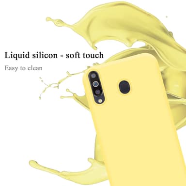 Samsung Galaxy M30 / A40s silikondeksel case (gul)