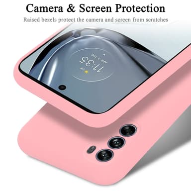 Motorola MOTO G62 5G silikondeksel case (rosa)