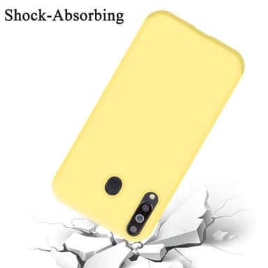 Samsung Galaxy M30 / A40s silikondeksel case (gul)