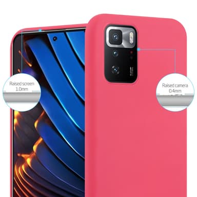Deksel Xiaomi POCO X3 GT Silikon cover (rød)