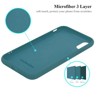 iPhone XS MAX silikondeksel case (grønn)