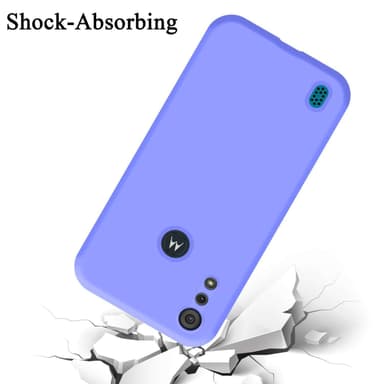 Motorola MOTO E6s 2020 silikondeksel case (Lilla)