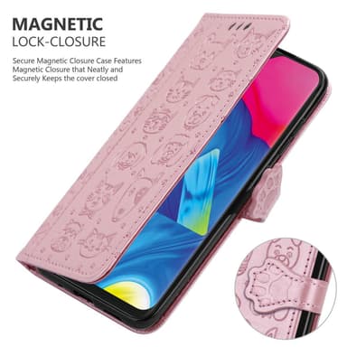 Samsung Galaxy A10 / M10 lommebokdeksel case (rosa)