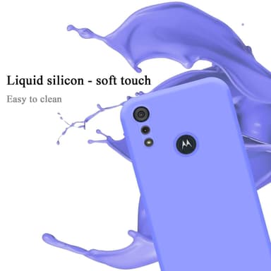 Motorola MOTO E6s 2020 silikondeksel case (Lilla)