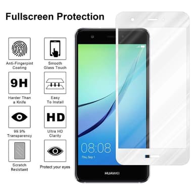 Huawei NOVA Skjermbeskytter Skärmskydd (hvit)