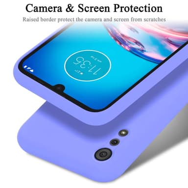 Motorola MOTO E6s 2020 silikondeksel case (Lilla)