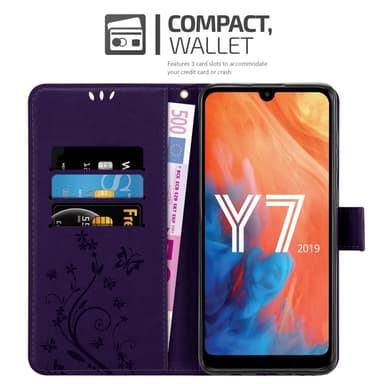 Huawei Y7 2019 / Y7 PRIME 2019 lommebokdeksel Blomster