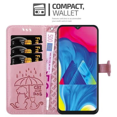 Samsung Galaxy A10 / M10 lommebokdeksel case (rosa)