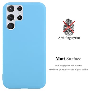 Deksel Samsung Galaxy S22 ULTRA Silikon cover (blå)