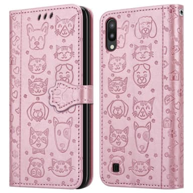 Samsung Galaxy A10 / M10 lommebokdeksel case (rosa)