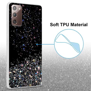 Samsung Galaxy NOTE 20 Silikondeksel Glitter (svart)