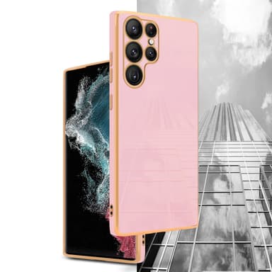 Samsung Galaxy S22 ULTRA silikondeksel case (rosa)