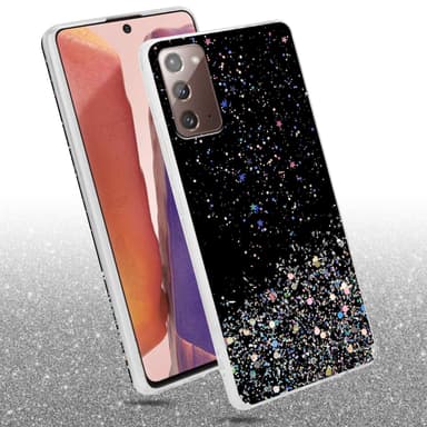 Samsung Galaxy NOTE 20 Silikondeksel Glitter (svart)