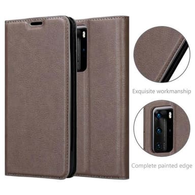 Huawei P40 PRO / P40 PRO+ lommebokdeksel case (brun)