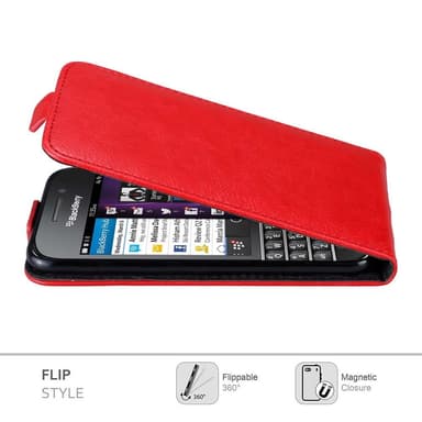 Blackberry Q10 deksel flip cover (rød)