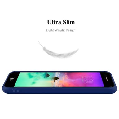 Deksel LG K10 2017 Silikon cover (blå)
