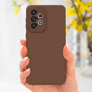 Samsung Galaxy A72 4G / 5G Deksel case (brun)