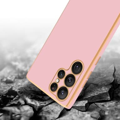 Samsung Galaxy S22 ULTRA silikondeksel case (rosa)