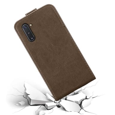 Samsung Galaxy NOTE 10 deksel flip cover (brun)