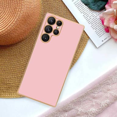 Samsung Galaxy S22 ULTRA silikondeksel case (rosa)