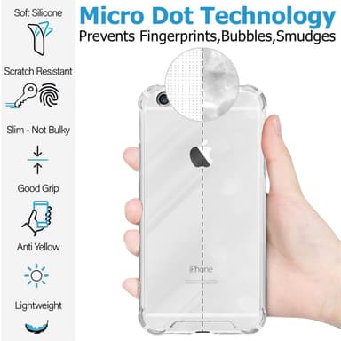 iPhone 6 / 6S Deksel Case Cover (gjennomsiktig)