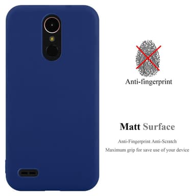 Deksel LG K10 2017 Silikon cover (blå)