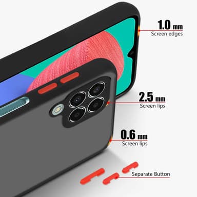 Samsung Galaxy M33 5G Deksel Case Cover (Svart)