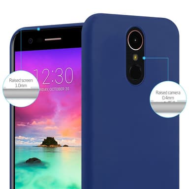 Deksel LG K10 2017 Silikon cover (blå)