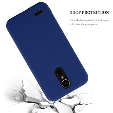 Deksel LG K10 2017 Silikon cover (blå)