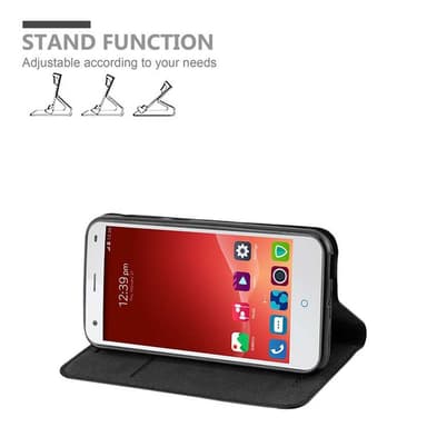 ZTE Blade S6 lommebokdeksel case (svart)