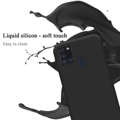 Samsung Galaxy A21s silikondeksel case (svart)