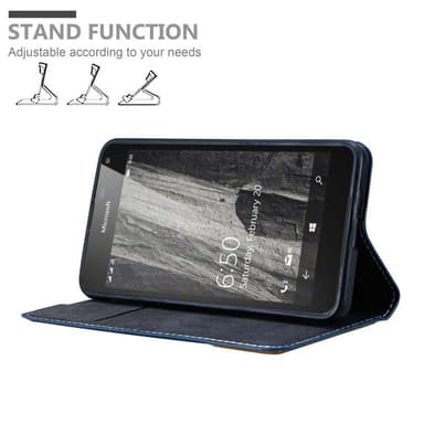 Nokia Lumia 650 Deksel Case Cover (blå)